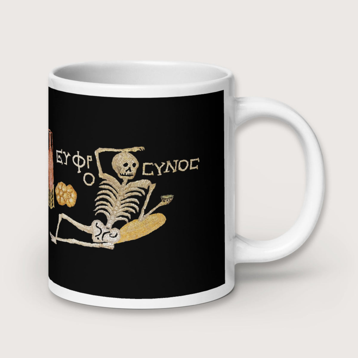 Skeleton Mosaic Mug - history buff gift by HistoHead