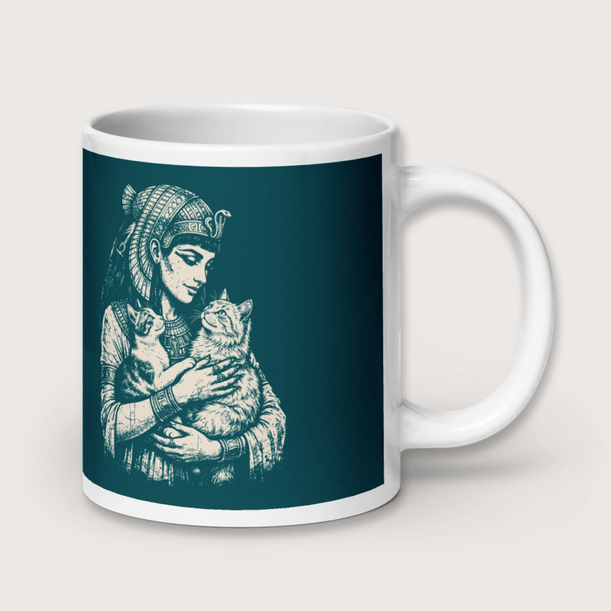 Cleopatra's Cats Mug - history buff gift by HistoHead