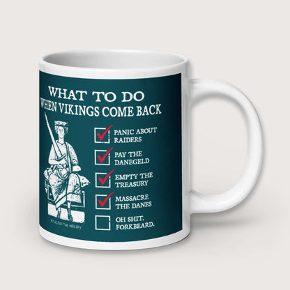 Æthelred the Unready Viking Raid Survival Guide Mug - history buff gift by HistoHead