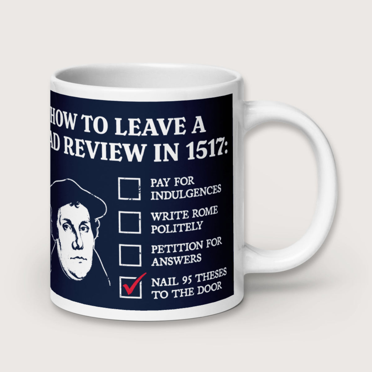 Martin Luther's Conflict Resolution Mug - history buff gift by HistoHead