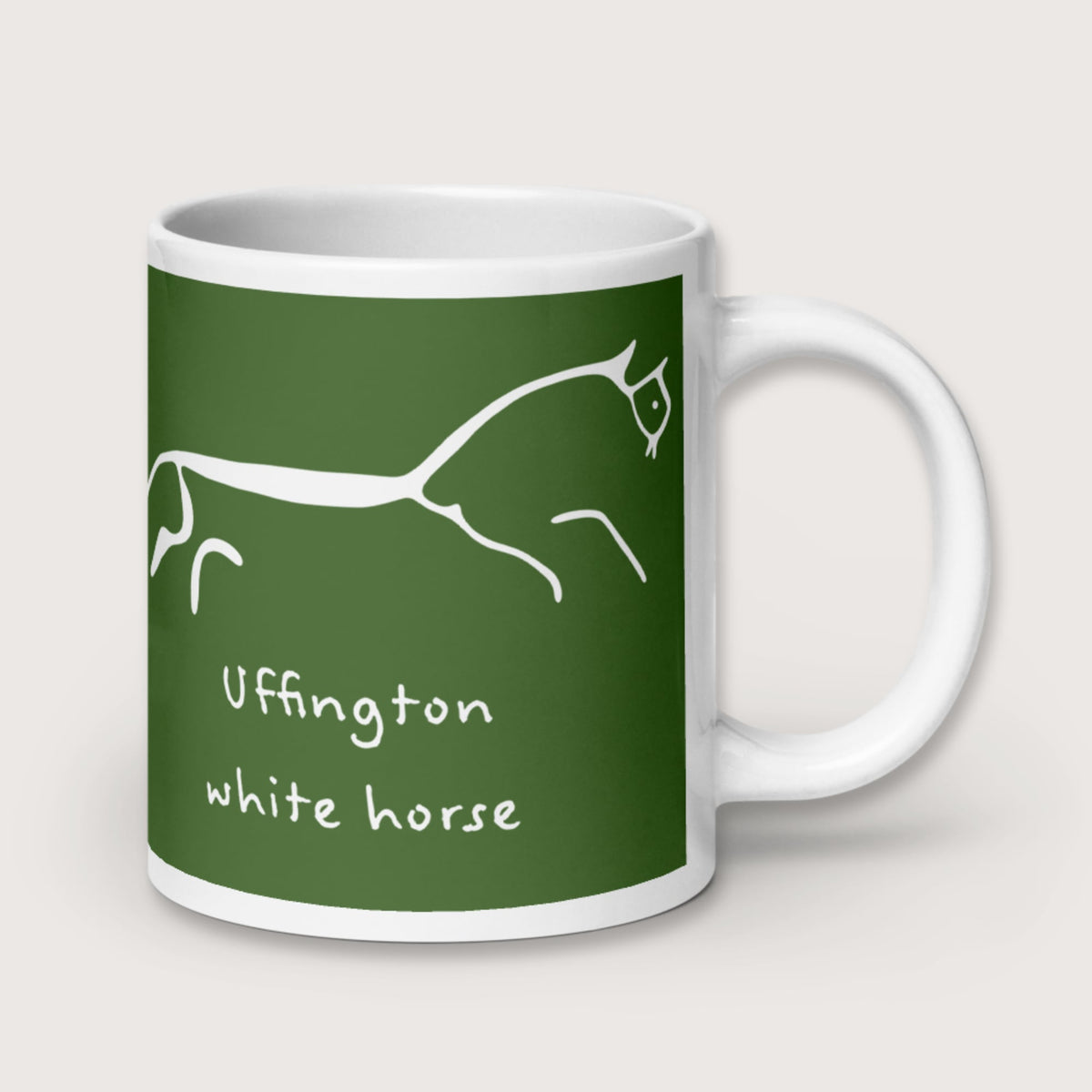 Uffington White Horse Mug - history buff gift by HistoHead