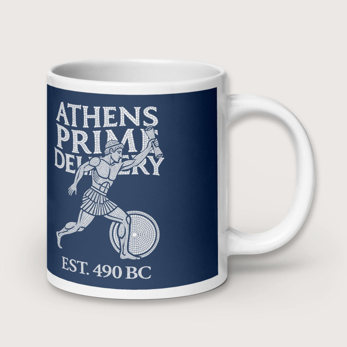 Athens Prime Delivery Mug - history buff gift by HistoHead