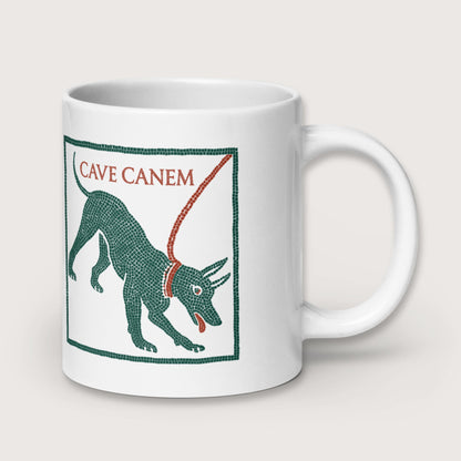 Cave Canem Pompeii Mosaic Mug - history buff gift by HistoHead