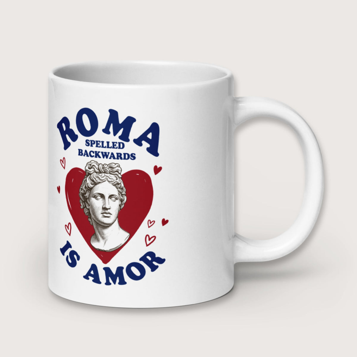 Roma Spelled Backwards Is Amor Mug - history buff gift by HistoHead