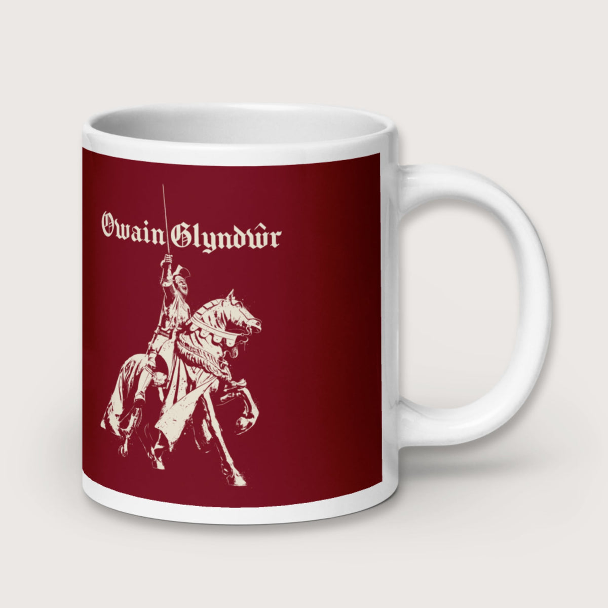 Owain Glyndŵr Statue Mug - history buff gift by HistoHead