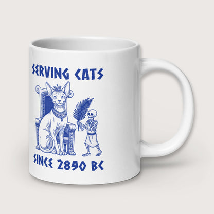 Serving Cats Since 2890 BC Mug - history buff gift by HistoHead