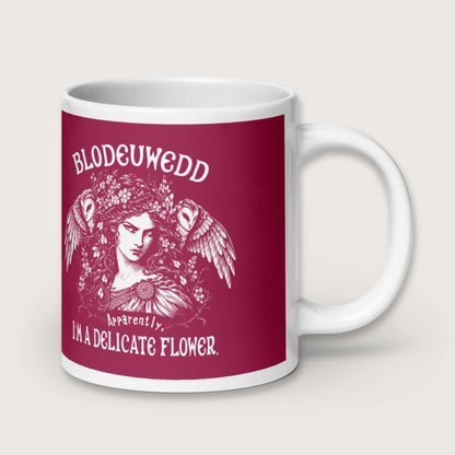 Blodeuwedd Apparently I'm A Delicate Flower Mug - history buff gift by HistoHead