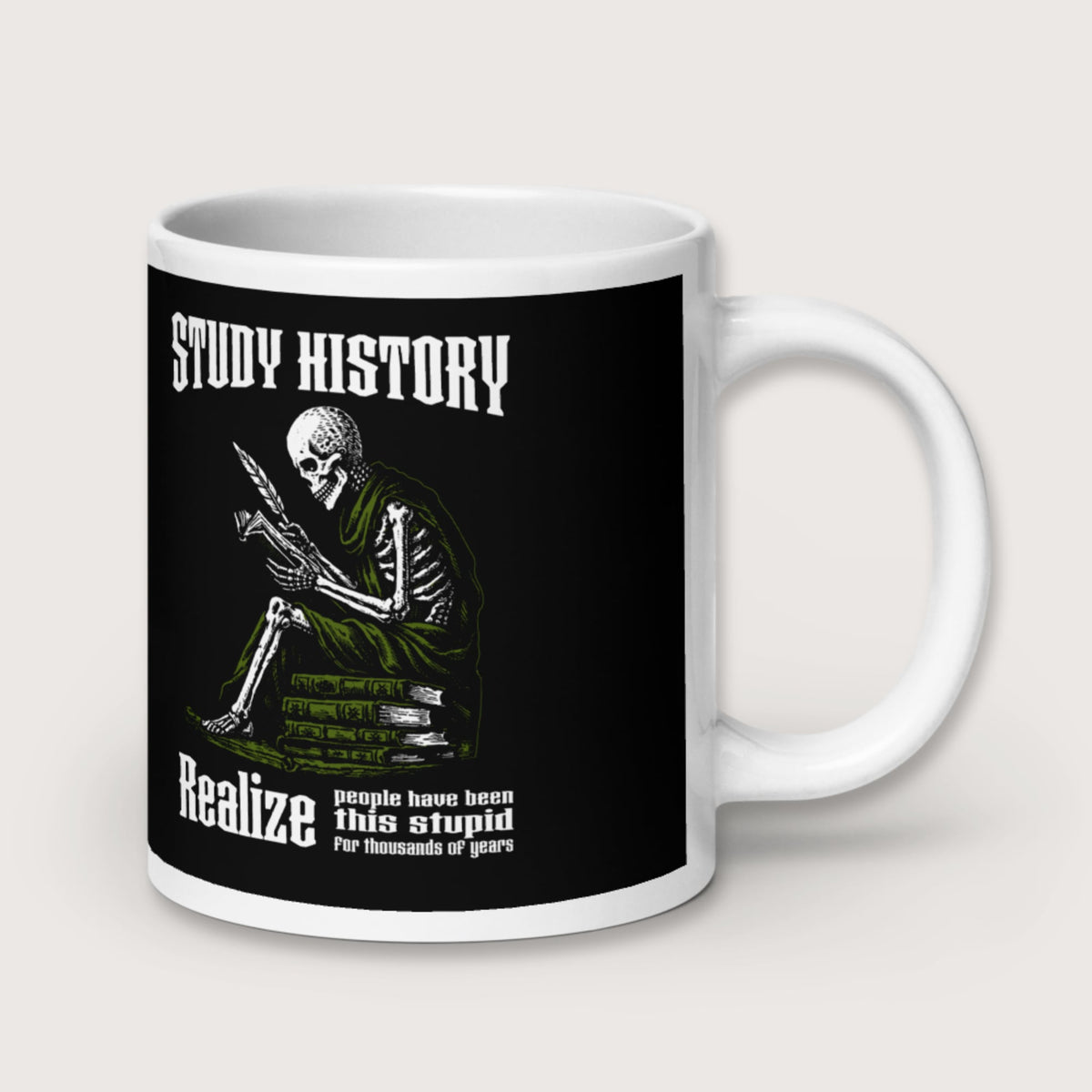 Study History Mug - history buff gift by HistoHead