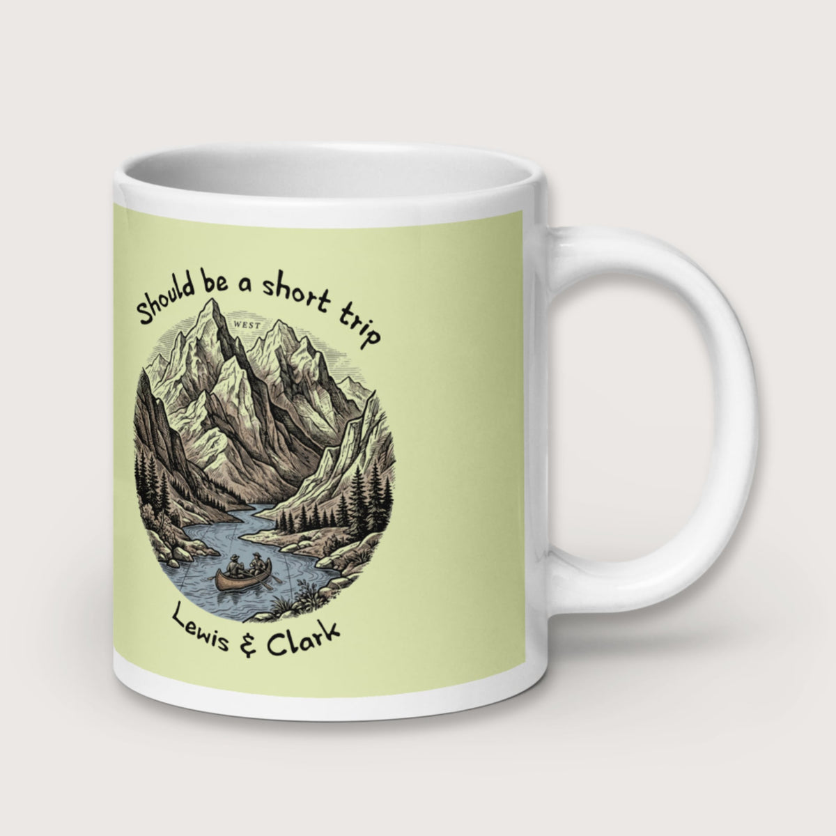 Lewis & Clark Short Trip Mug - history buff gift by HistoHead