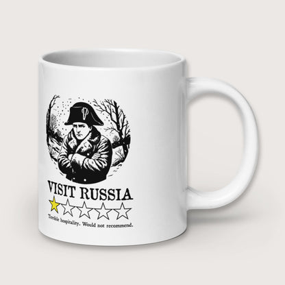 Napoleon Visit Russia Review Mug - history buff gift by HistoHead