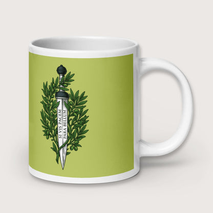 Si Vis Pacem Para Bellum Latin Phrase Mug - history buff gift by HistoHead