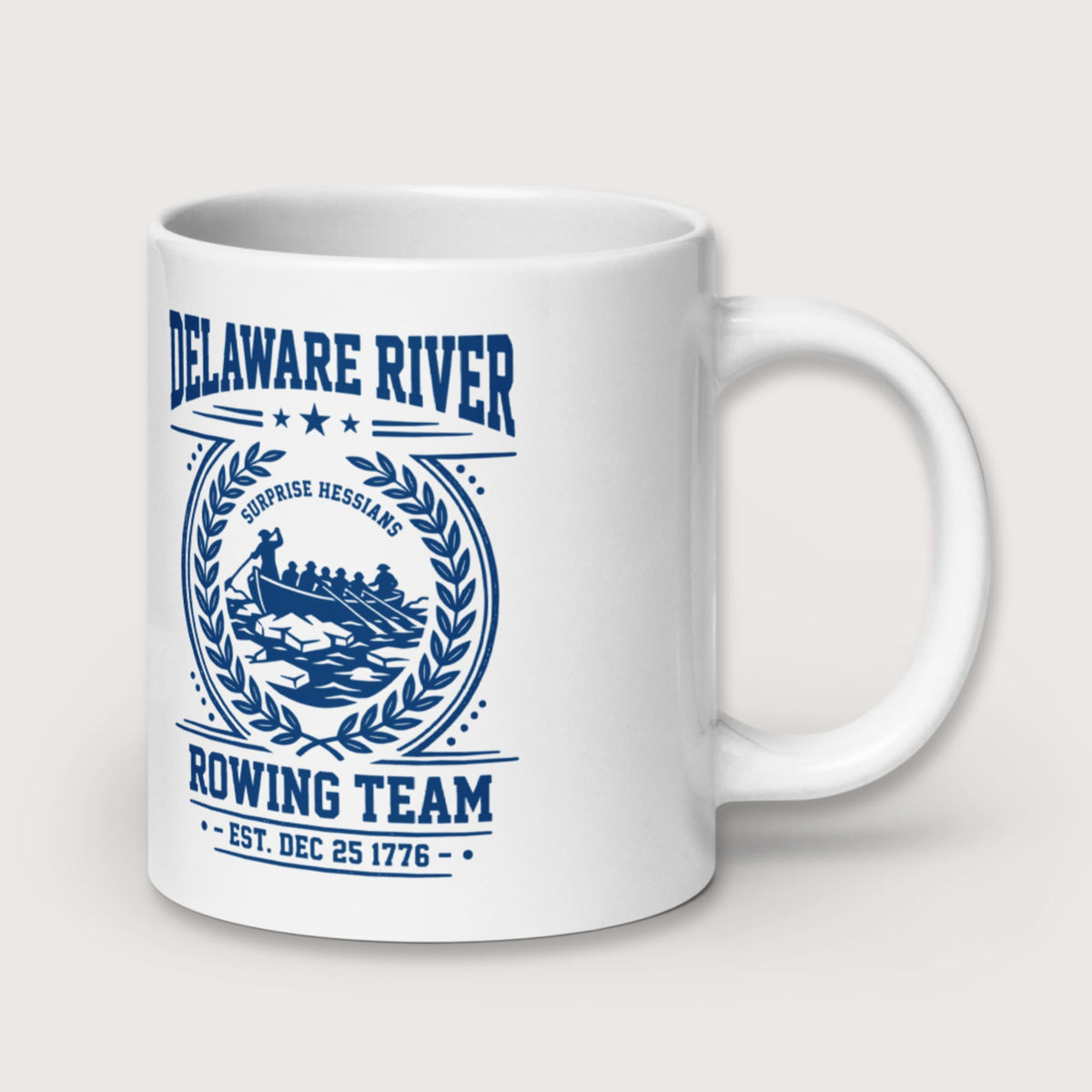 Delaware River Rowing Team Mug - history buff gift by HistoHead