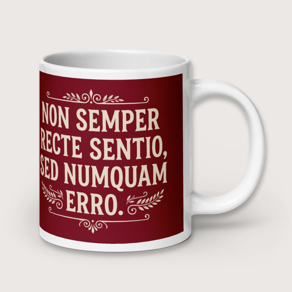 I'm Not Always Right But Never Wrong Latin Mug - history buff gift by HistoHead