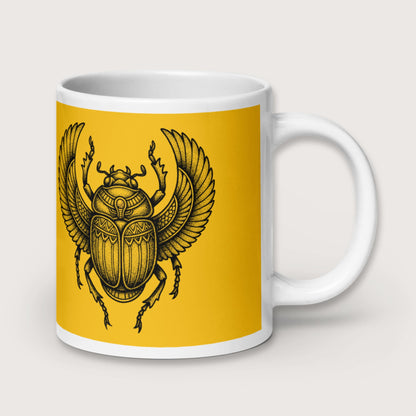 Khepri God of Rebirth Mug - history buff gift by HistoHead