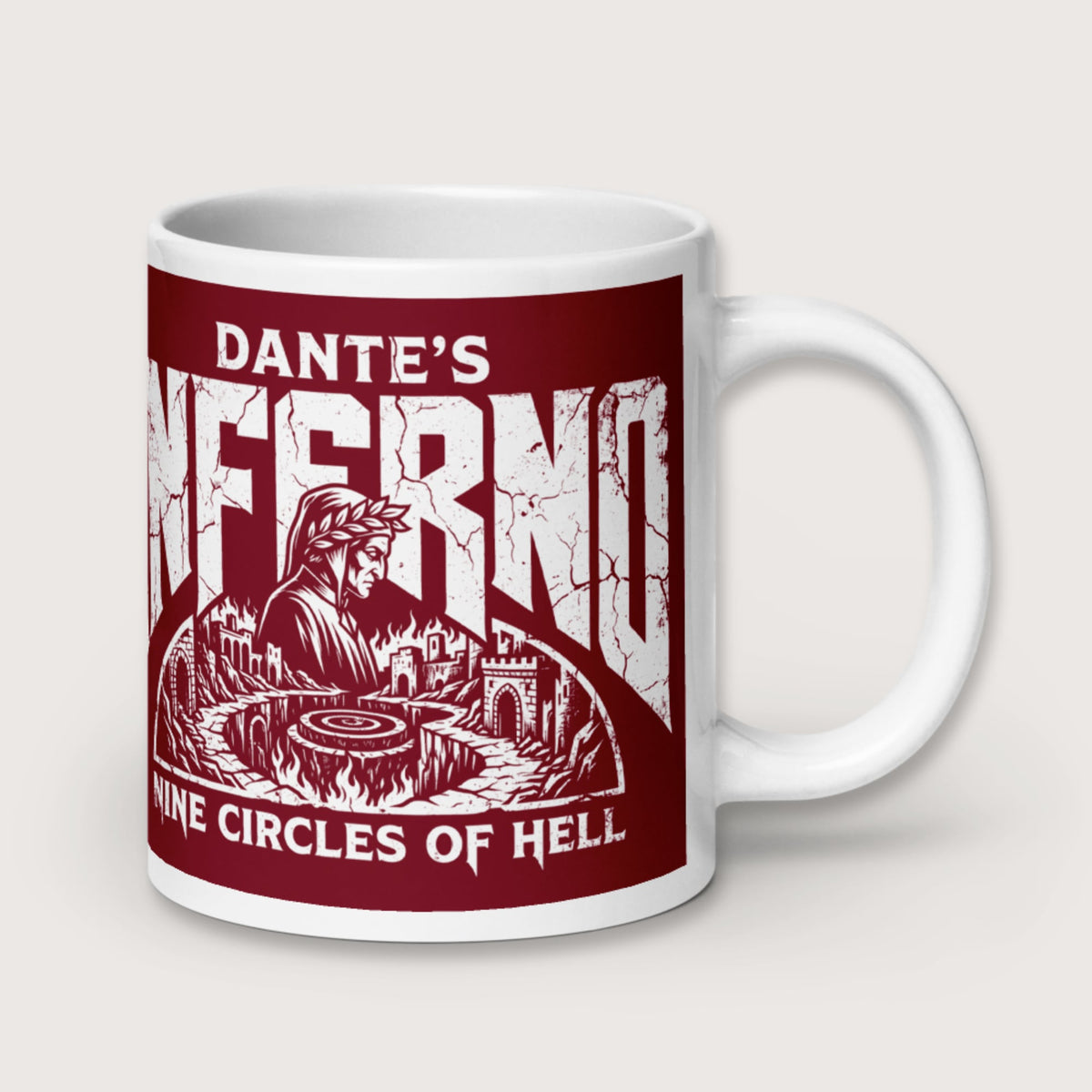 Dante's Inferno Mug - history buff gift by HistoHead