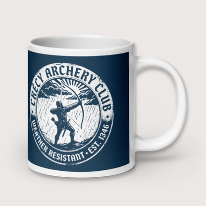 Crecy Archery Club Mug - history buff gift by HistoHead
