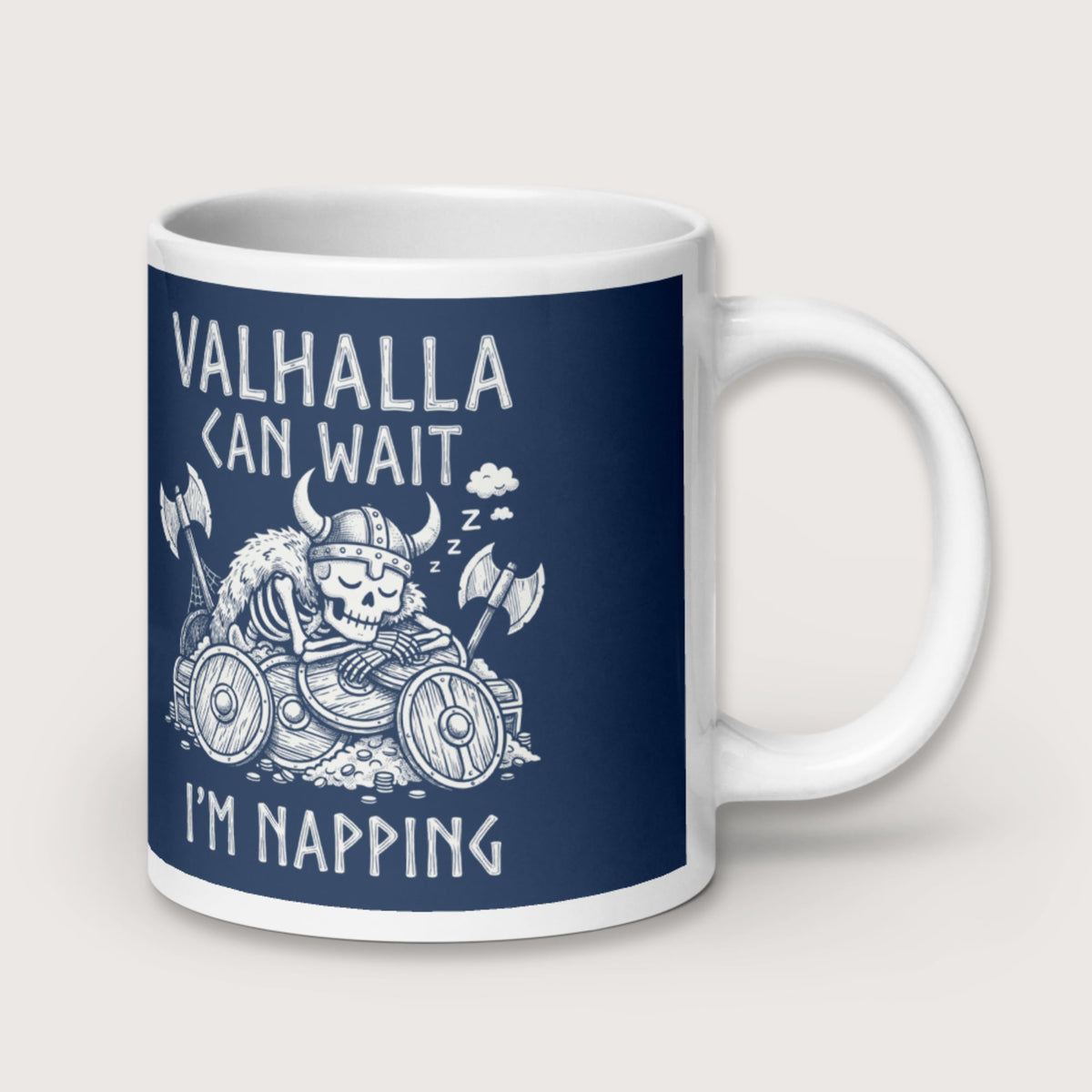 Valhalla Can Wait Mug - history buff gift by HistoHead
