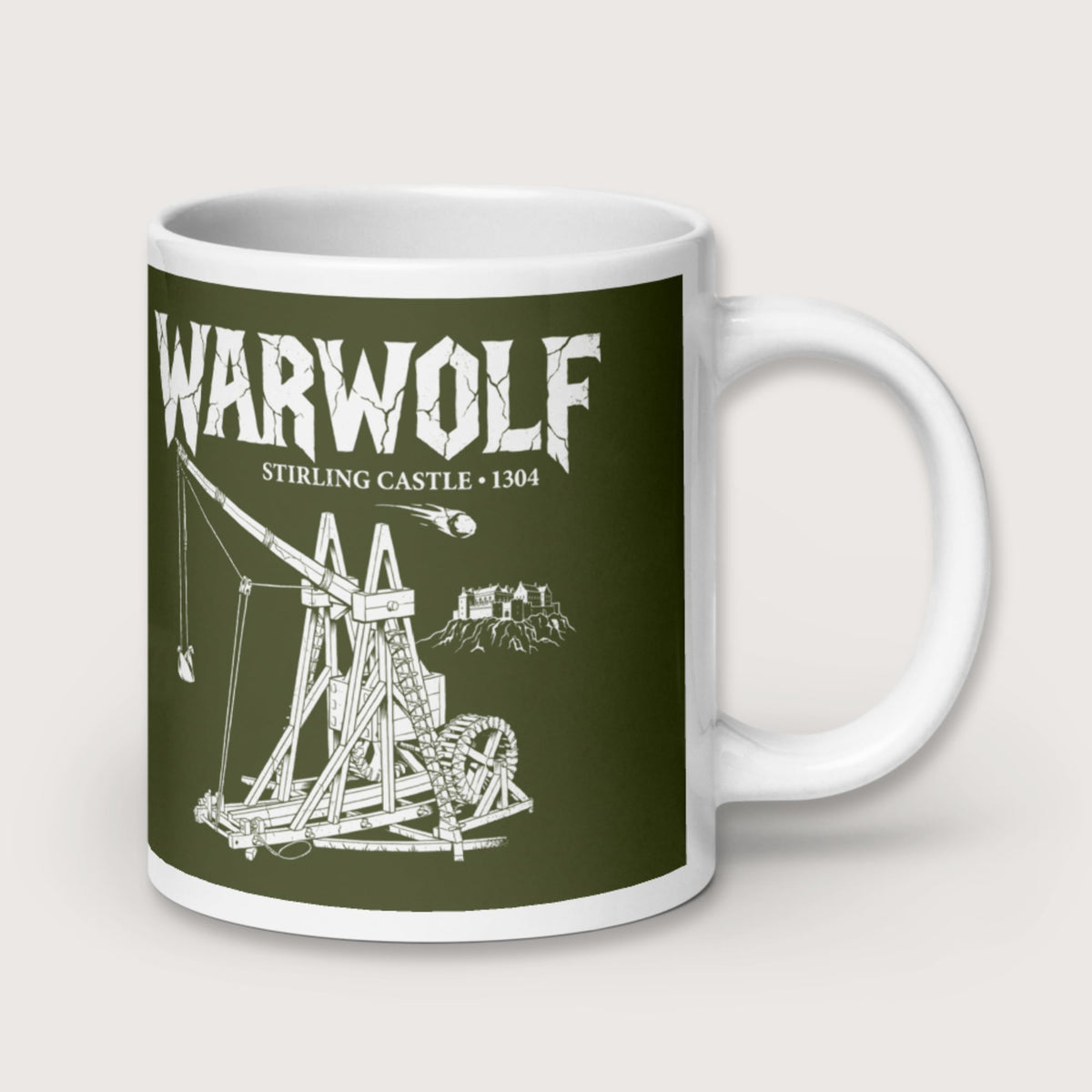 Warwolf Trebuchet Mug - history buff gift by HistoHead