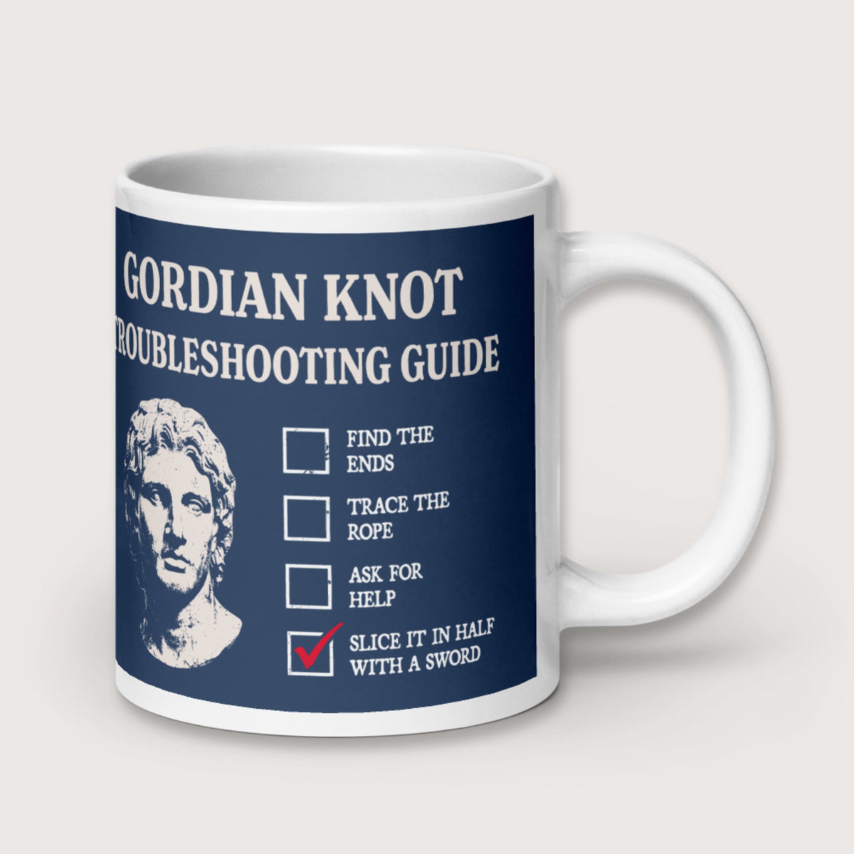 Alexander's Gordian Knot Guide Mug - history buff gift by HistoHead