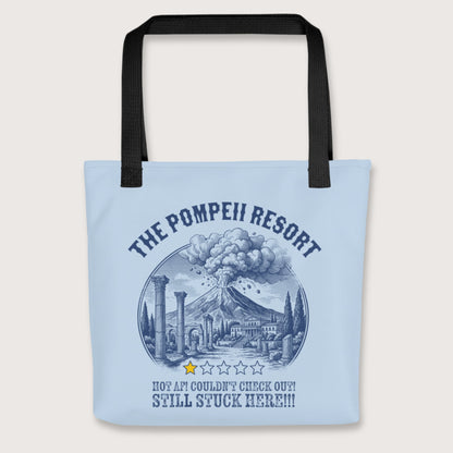Black The Pompeii Resort Review Bag - history buff gift by HistoHead