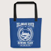 Black Delaware River Rowing Team Bag - history buff gift by HistoHead