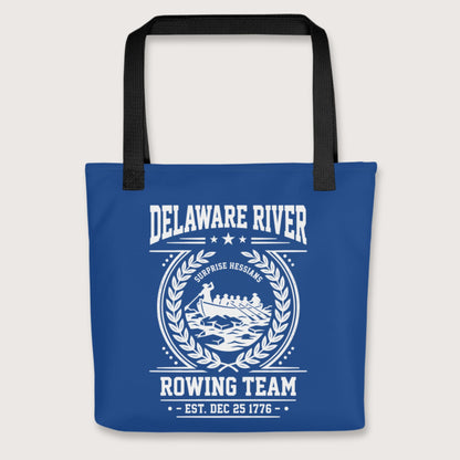 Black Delaware River Rowing Team Bag - history buff gift by HistoHead