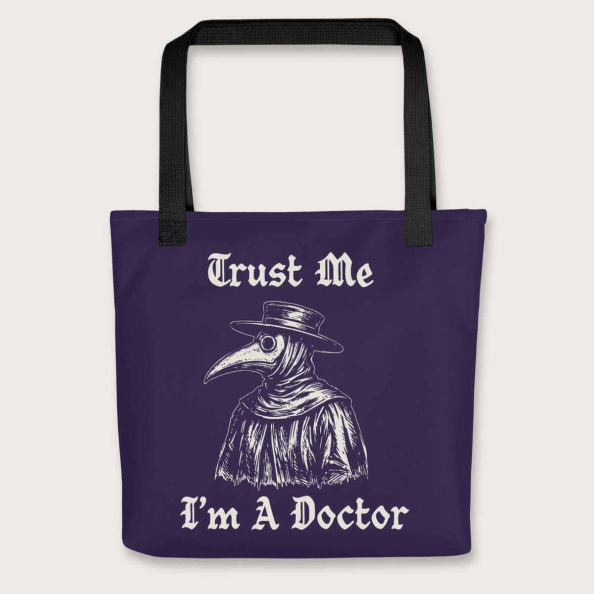 Black Trust Me I'm A Doctor Bag - history buff gift by HistoHead