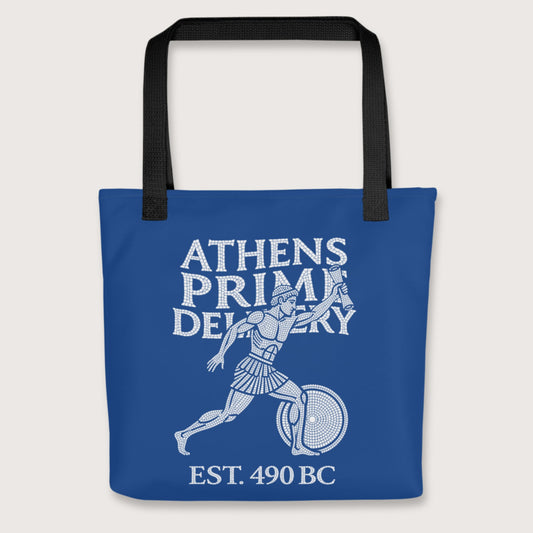 Black Athens Prime Delivery Bag - history buff gift by HistoHead