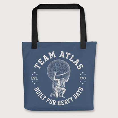 Black Team Atlas Built For Heavy Days Bag - history buff gift by HistoHead