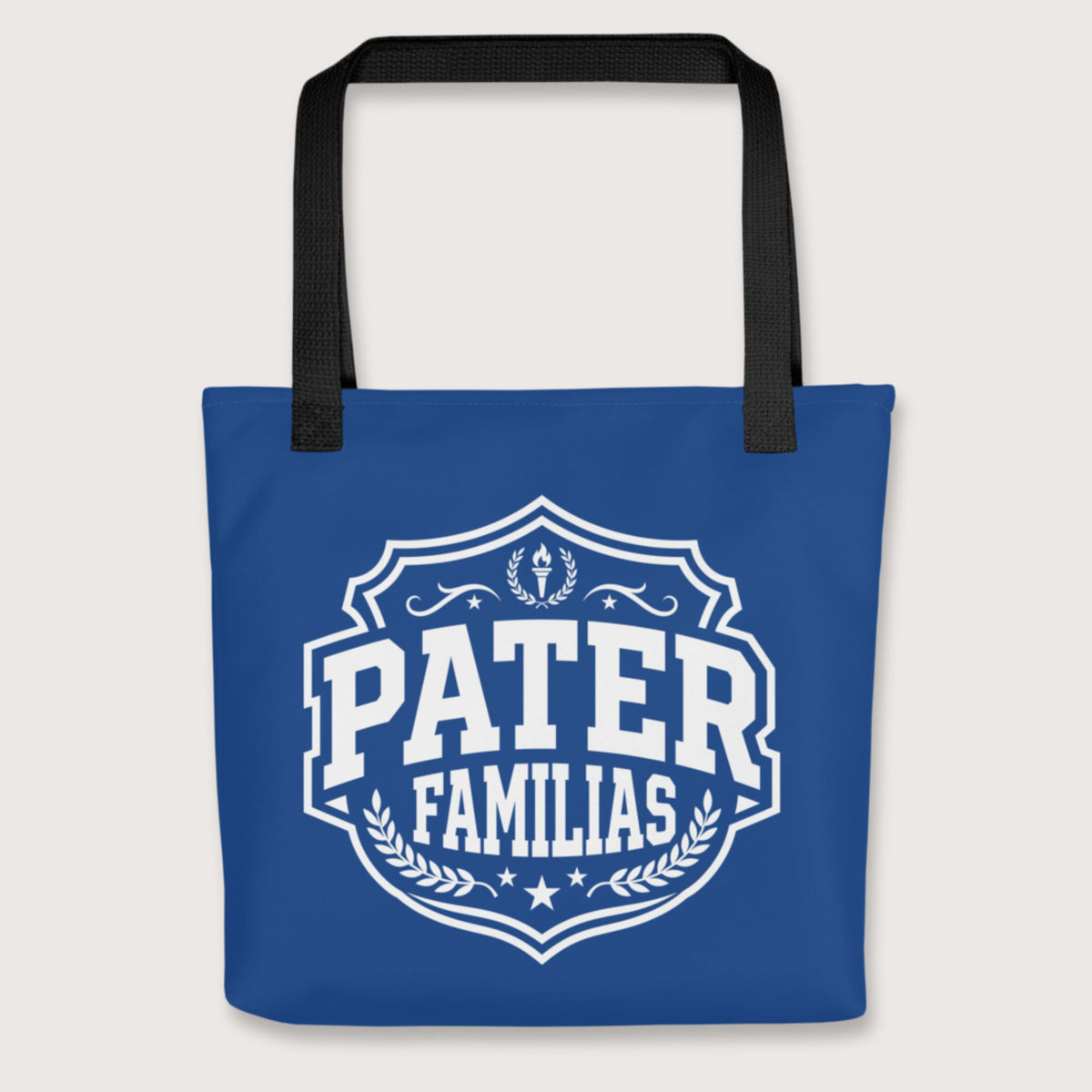 Black Pater Familias Latin Bag - history buff gift by HistoHead