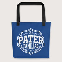 Black Pater Familias Latin Bag - history buff gift by HistoHead