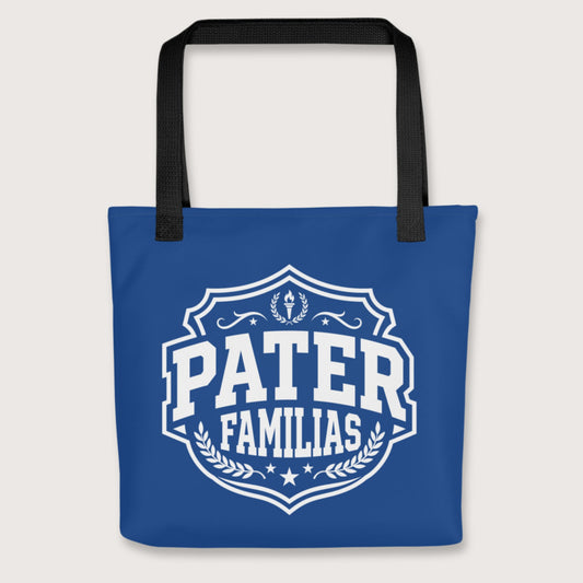 Black Pater Familias Latin Bag - history buff gift by HistoHead