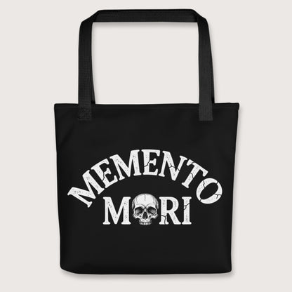 Black Memento Mori Bag - history buff gift by HistoHead