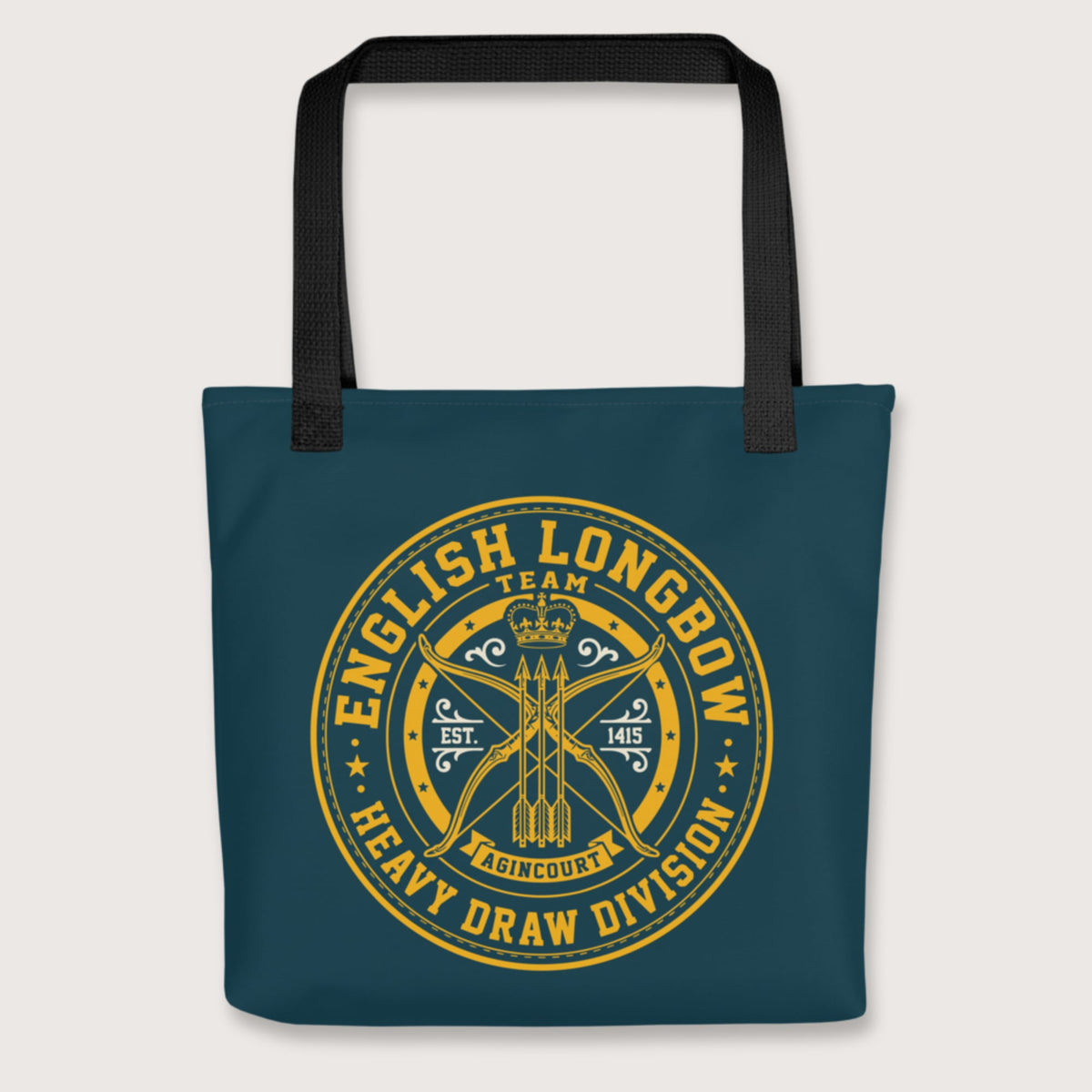 Black English Longbow Heavy Draw Division Bag - history buff gift by HistoHead