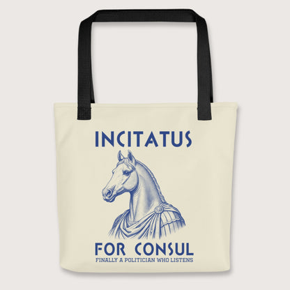 Black Incitatus For Consul Bag - history buff gift by HistoHead