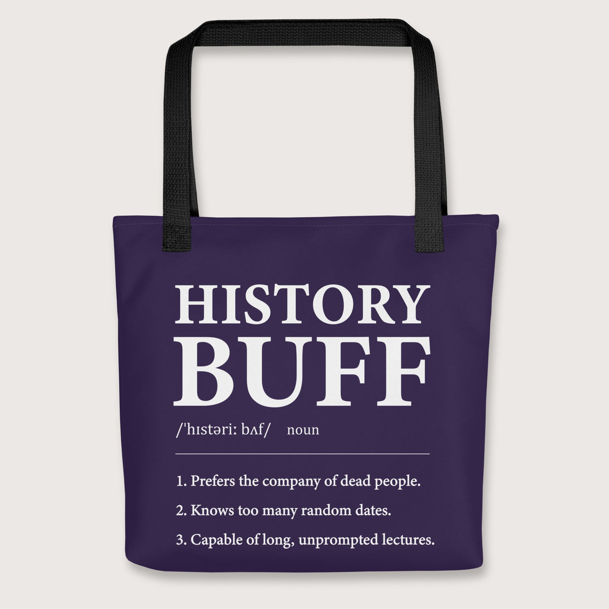 Black History Buff Definition Bag - history buff gift by HistoHead