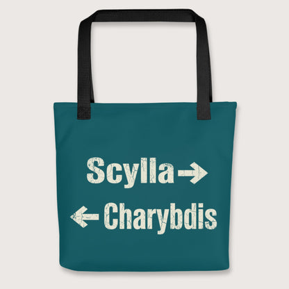 Black Between Scylla and Charybdis Bag - history buff gift by HistoHead