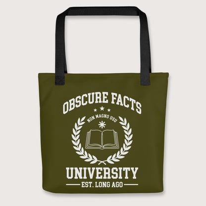 Black Obscure Facts University Bag - history buff gift by HistoHead