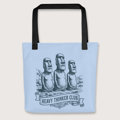 Black Heavy Thinker Club Bag - history buff gift by HistoHead