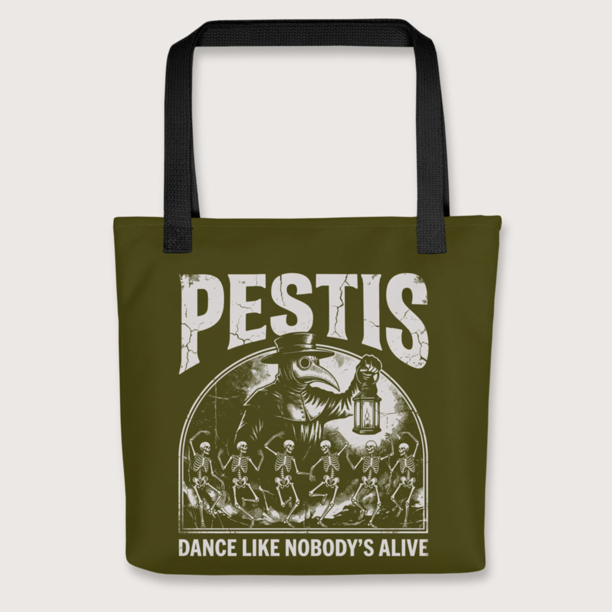 Black Pestis Dance Bag - history buff gift by HistoHead