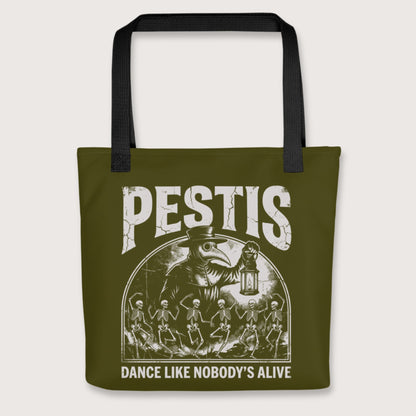 Black Pestis Dance Bag - history buff gift by HistoHead
