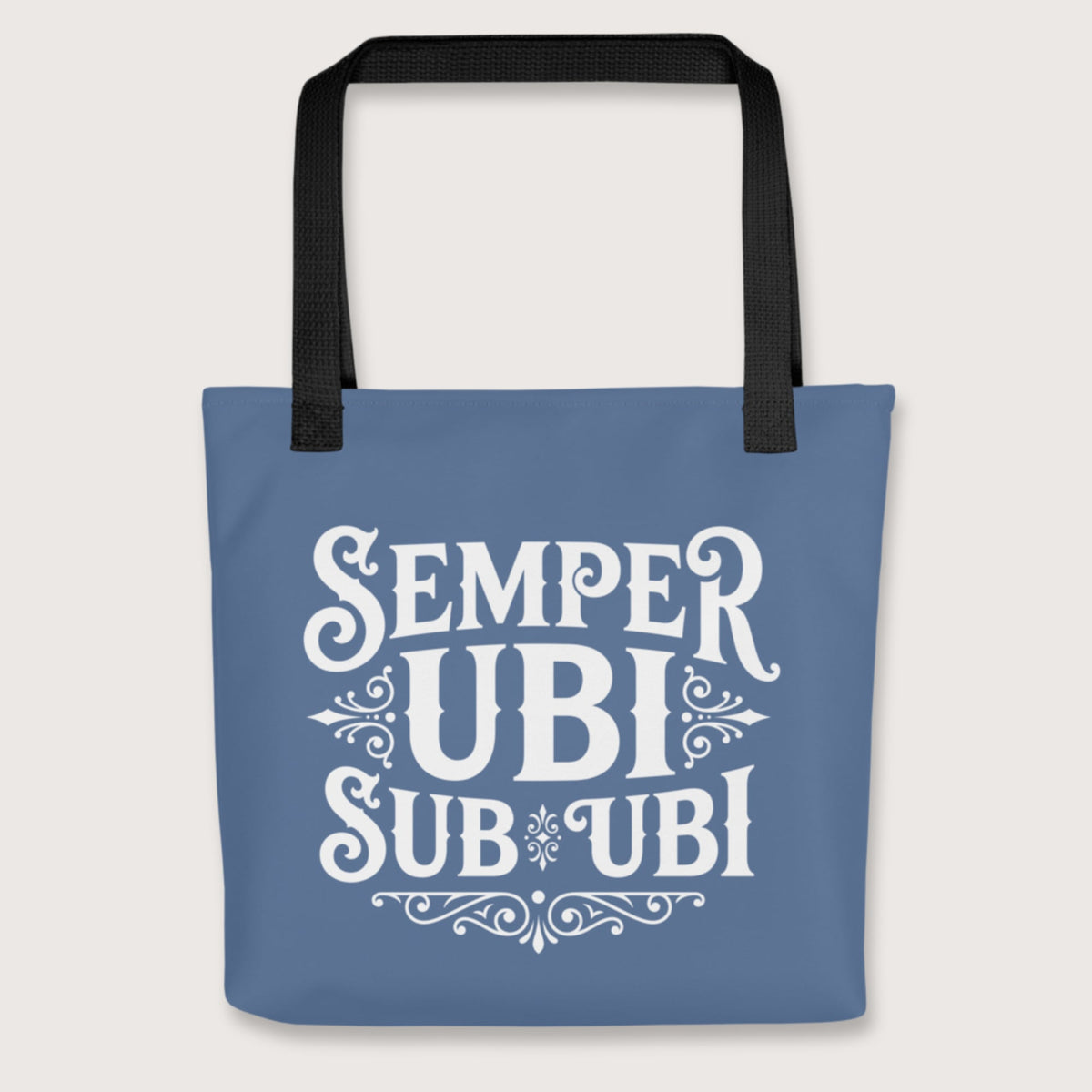 Black Latin Pun Semper Ubi Sub Ubi Bag - history buff gift by HistoHead