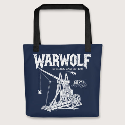Black Warwolf Trebuchet Bag - history buff gift by HistoHead