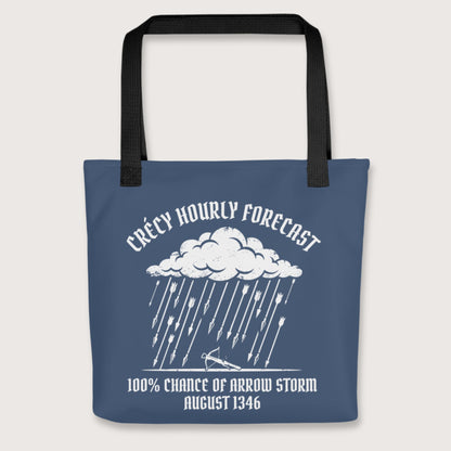 Black Crecy Arrow Storm Forecast Bag - history buff gift by HistoHead