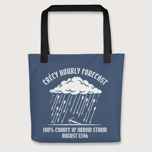 Black Crecy Arrow Storm Forecast Bag - history buff gift by HistoHead