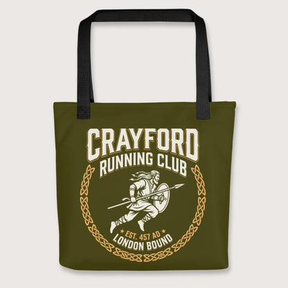 Black Crayford Running Club Bag - history buff gift by HistoHead