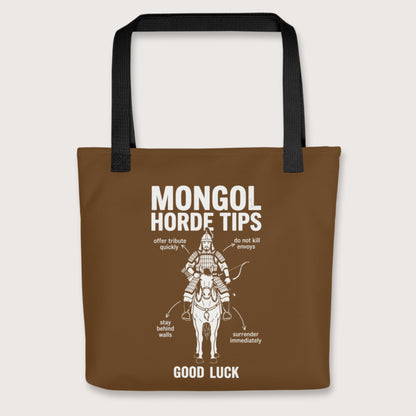 Black Mongol Horde Tips Bag - history buff gift by HistoHead