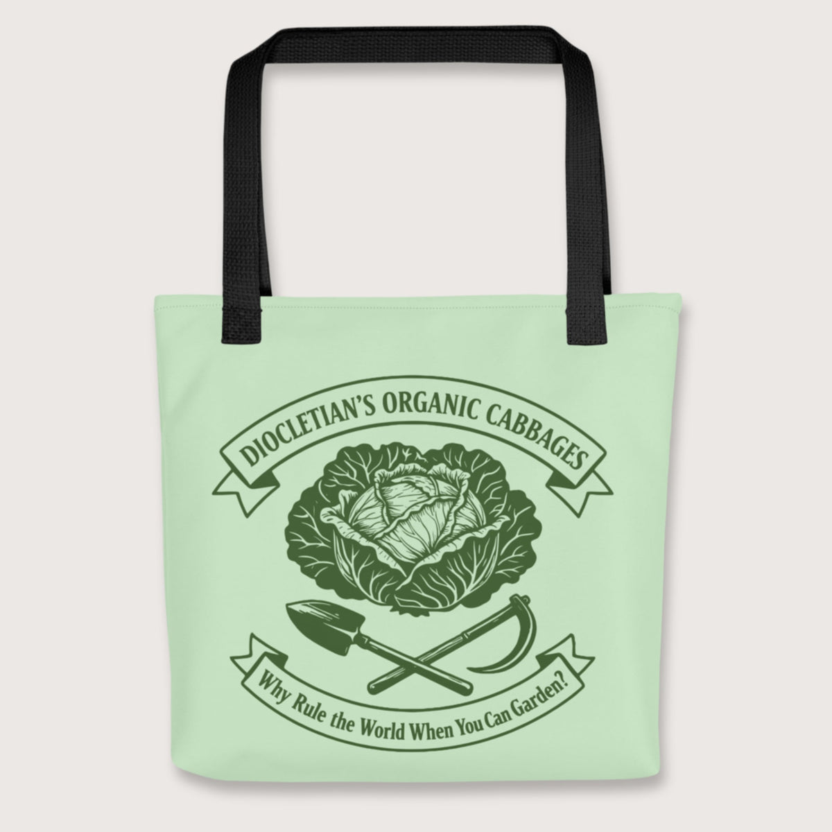 Black Diocletian's Cabbage Bag - history buff gift by HistoHead