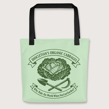 Black Diocletian's Cabbage Bag - history buff gift by HistoHead