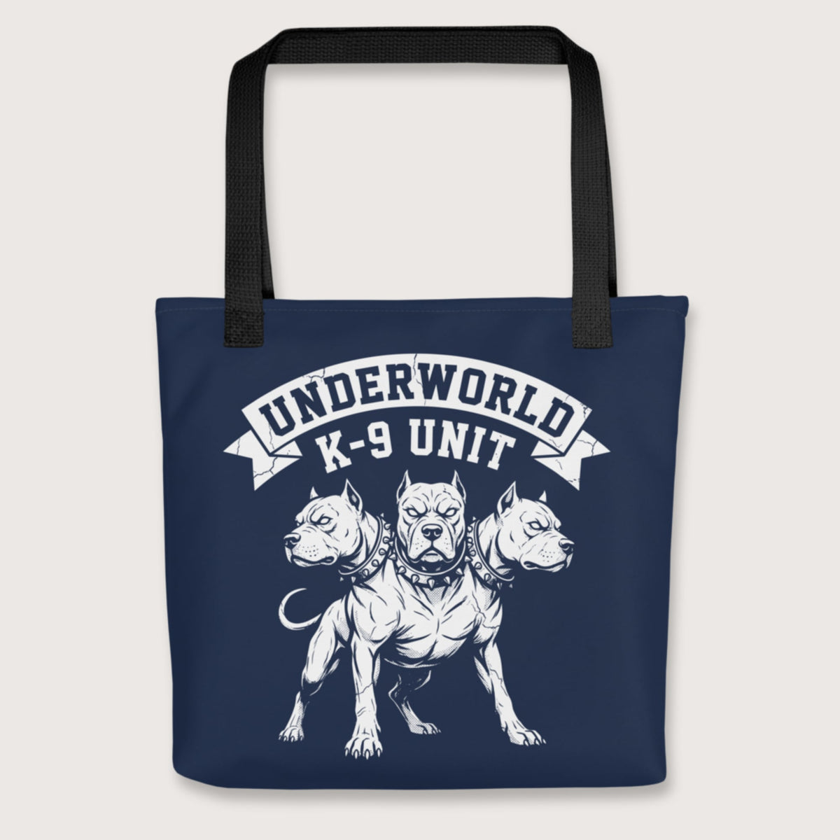 Black Cerberus Underworld K-9 Unit Bag - history buff gift by HistoHead